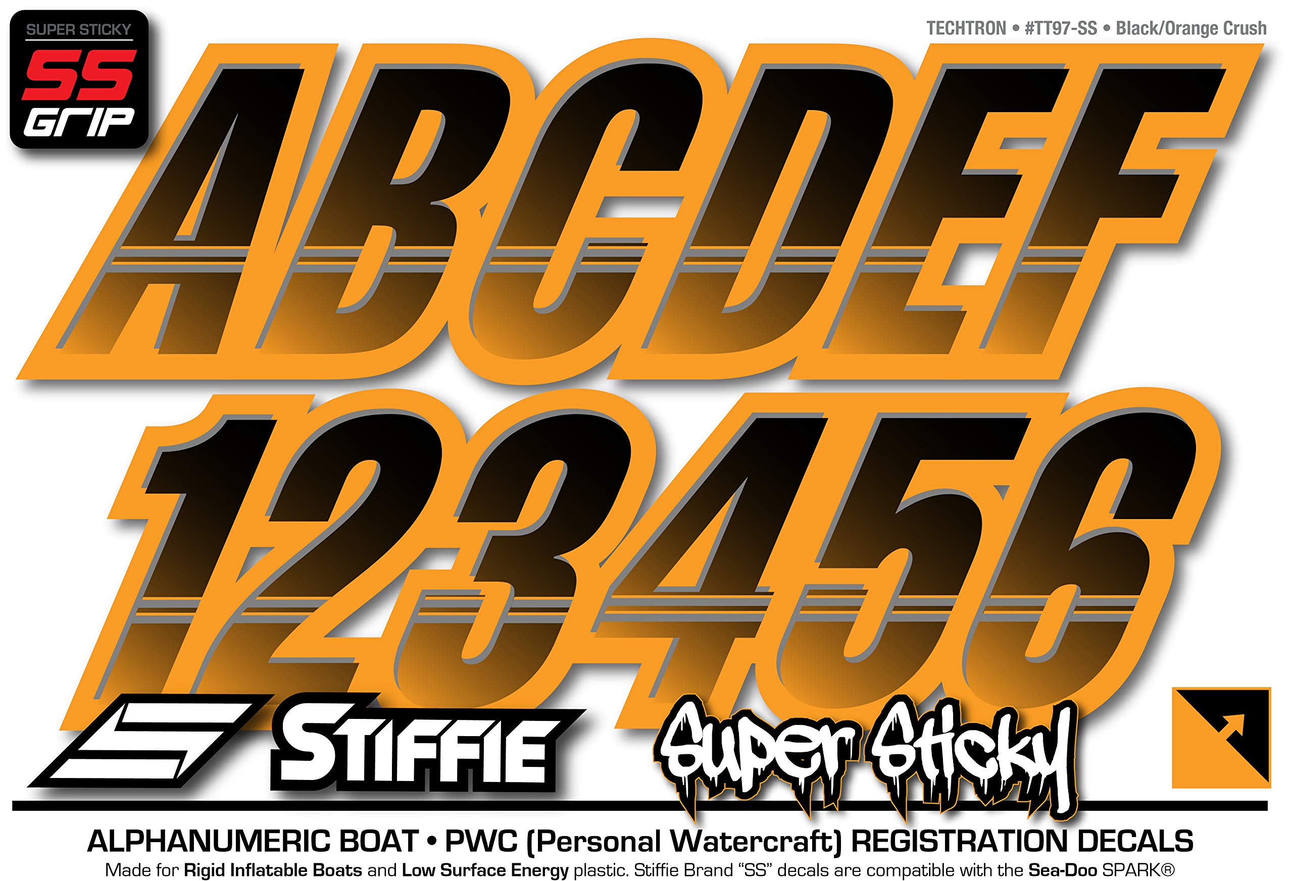 Amazon.co.jp: Stiffie Techtron ブラック/オレンジ クラッシュ 超粘着